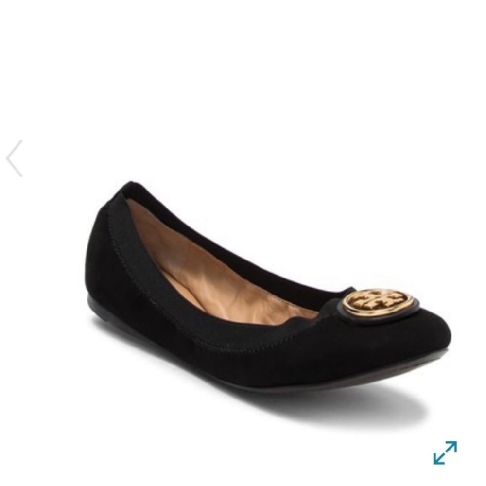 Tory Burch Caroline 2 Black Flat